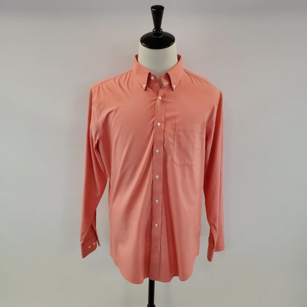 Men's Nordstrom Trim Fit Orange Dress Shirt